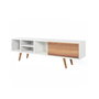 Hanah Home Ela 3630 Soporte para TV Blanco y nogal